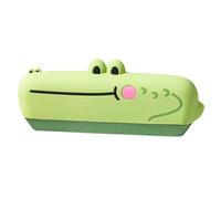 2025 Silicone Kids Harmonica, 16-Hole Washable Musical Instrument, Key of C, Safe BPA-Free Design for Toddlers & Children, Bright Colors with Removable Mouthpiece (A)