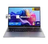 2025 Slim Laptop with Windows 11, Intel Quad-Core Processor 16GB DDR4 RAM 512GB SSD,15.6 Inch FHD IPS Display, WiFi,Metal Body,5000mAh Battery,USB3.2,Laptops Computer for Business Office Student