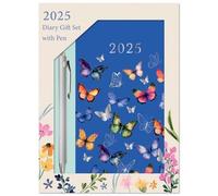 2025 Slim Week To View Diary Watercolour Spot & Ombre Fle Designer Diary (Watercolour)