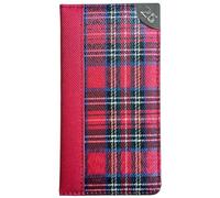 2025 Slim Week To View Tartan Material Slim Designer Diary (Red)