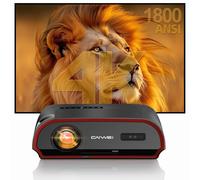 2025 Smart 4K Projector for Daylight Viewing |1800ANSI Lumens, Android TV & WiFi 6 | 300" Home Theater & Outdoor Movie, DSP Audio & Bluetooth 5.2, HDMI , USB, Focus & Keystone, Rear Ceiling Mounted