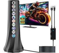 2025 Smart TV Antenna 1000+ Miles Range - Indoor Amplified HDTV Antenna with 360° Signal Booster, 4K 8K 1080p Support for Local Channels, 25ft Coax Cable