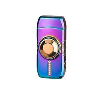 2025 Smart Voice-Controlled Butane Torch Lighter, Four Ignition Modes, Windproof Jet Flame, Flip-Top Portable Lighters, Gift for Men(Purple)