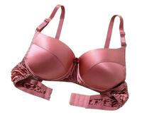 2025 Smooth Satin Silk Bra Double Sided Mulberry Silk Push Up Support Wireless Bras For Women Ladies Daily Bralette(Bean paste,M)