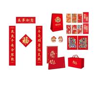 2025 Snake Celebration Door Sticker Silk Calendar Caplet Set Seasonal Decor Handmade Caplet Set