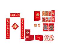 2025 Snake Celebration Door Sticker Silk Calendar Caplet Set Seasonal Decor Handmade Caplet Set