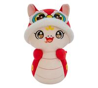 2025 Snake Plush Toy, Chinese Astrological signs Mascot, Cartoon Animal Figure, Soft 9.8 Inch Doll, New Year Celebration Gift, Lunar Festival Decoration for Timeframe 9.84 Inches