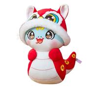 2025 Snake Plush Toy, Chinese Astrological signs Mascot, Cartoon Animal Figure, Soft 9.8 Inch Doll, New Year Celebration Gift, Lunar Festival Decoration for Timeframe 9.84 Inches
