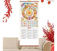 2025 Snake Years Calendar - Tradition Chinese Lunar Calendar | Chinese New Year Calendar Scroll | 2025 Year Of Snake Wall Calendar | ZodiacAnimals Monthly Calendar | 2025 Lunar New Year Calendar