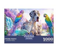 2025 Special Edition Complete Animal Encyclopedia 1000 Piece Puzzle - Fairytale Creatures' Wonderland in The Vibrant Enchanted Forest - Versatile for Adults & Kids Ages 12 for Puzzle Love