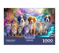 2025 Special Edition Complete Animal Encyclopedia 1000 Piece Puzzle - Fairytale Creatures' Wonderland in The Vibrant Enchanted Forest - Versatile for Adults & Kids Ages 12 for Puzzle Love