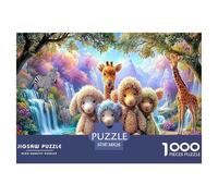2025 Special Edition Complete Animal Encyclopedia 1000 Piece Puzzle - Fairytale Creatures' Wonderland in The Vibrant Enchanted Forest - Versatile for Adults & Kids Ages 12 for Puzzle Love