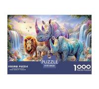 2025 Special Edition Complete Animal Encyclopedia 1000 Piece Puzzle - Fairytale Creatures' Wonderland in The Vibrant Enchanted Forest - Versatile for Adults & Kids Ages 12 for Puzzle Love