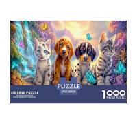 2025 Special Edition Complete Animal Encyclopedia 1000 Piece Puzzle - Fairytale Creatures' Wonderland in The Vibrant Enchanted Forest - Versatile for Adults & Kids Ages 12 for Puzzle Love