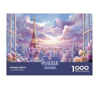 2025 Special Edition Eiffel Tower Paris 1000 Piece Puzzle - Iconic World Architecture - Versatile for Adults & Kids Ages 12 for Puzzle Lovers 52x38cm/1000pcs