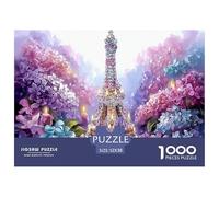 2025 Special Edition Eiffel Tower Paris 1000 Piece Puzzle - Iconic World Architecture - Versatile for Adults & Kids Ages 12 for Puzzle Lovers 52x38cm/1000pcs