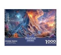 2025 Special Edition Natural Landscape 1000 Piece Puzzle - Discord_volcano - Versatile for Adults & Kids Ages 12 for Puzzle Lovers 38x26cm/1000pcs