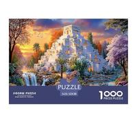 2025 Special Edition World Famous Buildings 1000 Piece Puzzle - Fantasy Pyramids - Versatile for Adults & Kids Ages 12 for Puzzle Lovers 52x38cm/1000pcs