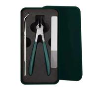 2025 Splashproof 25° Beveled Edge Nail Clippers 3-Piece Set, Super Sharp Oblique Nail Clippers, Wide Jaw Opening Anti-Splash Slanted Nail Clipper (Green)