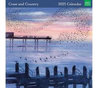 2025 Square Wall Calendar - Coast and Country - Lucy Grossmith Designs - Eco-Friendly - Made in the UK