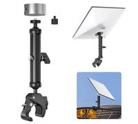 2025 Starlink Mini Adjustable Mount Kit, Aluminum Pole & Clamp Adapter with 1/4"-20 & 3/8"-16 Threads For RV, Camper, Roof Rack, Balcony, Yacht, Easy Setup Pole Mounting Kit for Starlink Mini Dishy