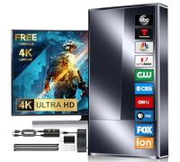 2025 Strongest TV Antenna Indoor, 3500+ Miles Outdoor Long Ranges, Digital Antenna for Smart TV, Best Amplifier Signal Booster Support 8K 4K 1080p All TVs VHF UHF - 50FT Cable/AC Adapter