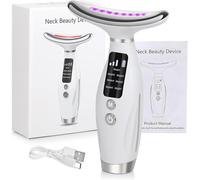 2025 Style - Face Massager Electric, 7 in 1 Multi-Function Facial Massager and 45±5°C Heat, Electric Neck Face Lifting Massager, for Skin Care,Smoothing Wrinkles,Firming Skin and Neck Lifting (White)