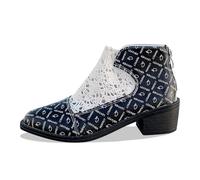 2025 Stylish Lace Up Ankle Boots for Women Casual Comfortable Shoes Camp Women Shoes, black, 8 UK