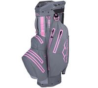 2025 Sun Mountain H2NO Lite Waterproof Golf Cart Bag (Nickel/Cadet/Pink)