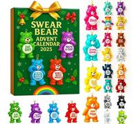 2025 Swear Bear Christmas Advent Calendar,My 24 Days Christmas Countdown Calendar 2D Animal Decor with Sass and Swear Words,Holiday Humor, Attitude, And Mischief Gift (swear)