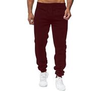 2025 Sweatpants for Men Tracksuits Bottoms Mens Men's Jogging Bottom Joggers Gym Workout Cuffed Joggers Fleece Lined Cargo Trousers Mens Regular Fit Workwear Sweatpants Jog Pants Wine