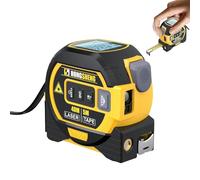 2025 The Almighty Ruler 3-in-1 Digital Tape Measure with LED Display - Handheld Electronic Rangefinder - Yellow, 196 ft / 60 m