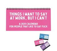 2025 Things I Want To Say At Work, But I Can't Sarcastic Calendar, Office Satire And Humorous Quotes Calendar,2025 wall calendar 12 month, Rude Work Gifts For Stress Relief (1pcs)