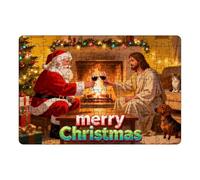 2025 This Of Puzzles Lets You Easily Create Heartwarming Family Stories Filled With Happiness And Joy. Santa Will Accompany You Through A Wonderful Eve! (Gold, 30x21cm)