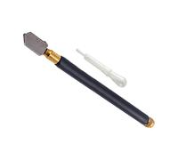 2025 TOYO TC-17 Oil Glass Cutter Metal Handle Diamond Straight Head Cutting Tool New Black