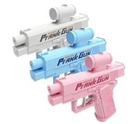 2025 Trending Prank Water Gun - Two-Way Surprise Spray, Prank Squirt Gun for Adults & Teens - Office, School, Pool Pranks - Stress Relief Fun (White/Blue/Pink)