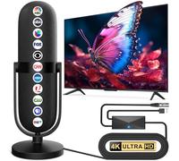 2025 TV Antenna,Digital Antenna 1900+ Miles Range,Antennas for Smart TV with 360° Reception Amplifier Signal Booster-HDTV Antenna with 25ft Thick Coax Cable