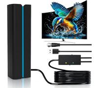 2025 TV Antenna for Local Channels, Long Range Digital HDTV Antenna with Far/Near Gain Switch, 4K 1080P, 360° Omni-Directional, USB Powered, Free Local Channels