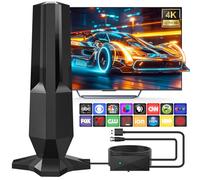 2025 TV Antenna for Local Channels,Strongest TV Antenna Indoor 1900 Miles Range,HDTV Antennas Support 8K, 4K, 1080P for All TVs-Digital Antennas with Amplifier 360 ° Signal Booster-25ft Coax Cable