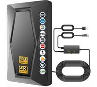 2025 TV Antenna Indoor Antenna for Smart TV Long Range Reception HD Digital Antenna Outdoor with Amplifier Signal Booster for Local Channels Supports 4K 1080p