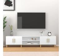 (white) vidaXL TV Cabinet TV Stand Media Cabinet TV Unit Sideboard Engineered Wood