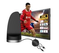 2025 Ultra HD 4K TV Aerial - Latest Digital Signal Booster, All TV & HDTV Freeview Channels, Crystal Clear 500km Range, TV Antenna for All House & Campervan Locations, Magnetic Base