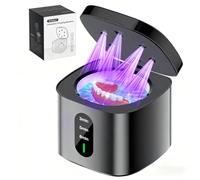 2025 Ultrasonic Retainer Cleaner Machine, 45kHz Retainer Cleaner with Digital Timer & 3 Modes, 200ML Large Capacity Ultrasonic Cleaner for Dentures, Night Guards, Braces, Aligner, Jewelry and More