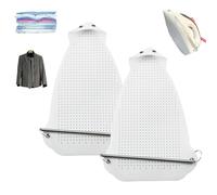 2025 Universal Iron Protective Cover Shield, Ironing Shoe Cover Ironing Accessories Iron Soles, Prevents Burn, Stick & Shine, Protect Clothes, Plastics Material and Easy Installation (2pcs 0.8)