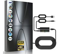 2025 Updated Strongest TV Antenna,1600 Miles Range Indoor/Outdoor Antenna for Smart TV and All Older TV's,360° Reception Digital TV Antenna for Local Channels-Thick Coaxial Cable and Amplifier