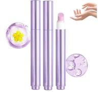 2025 Upgrade 3-in-1 Nail Care Pen, Cuticle Pusher Nail Oil Pen with Ceramic Tip, Cuticle Oil for Nails, Moisturize Strengthen Brighten Nails Care (2pcs)