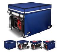 [2025 Upgrade 900D+210D Heavy Duty Thicken Fabric] GUYISS Generator Covers While Running. 360° All-round Double-layer Protection. 38’’L×28’’W×27’’H. The Top can be Opened for Adding fuel. Blue.
