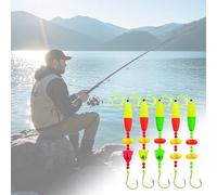 2025 Upgrade Catfish Fishing Hooks Barbless Fishing Hooks Float Rigs Catfishing Tackle Fishing Bait Rigs Double Rattle Beads and Double Hook Rig for Lake and Sea (#03-Type C (10/0#), 5PCS)