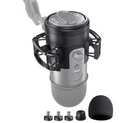 [2025 Upgrade] Custom Blue Yeti Shock Mount with Pop Filter - Elastic Suspension Design Reduces Vibration Noise, Shock Mount 100% Fits Blue Yeti, Matches Mic Boom Arm, with 3/8" to 5/8" Screw Adapter