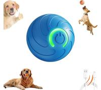 2025 Upgrade Dog Ball - USB Rechargeable Vibrating & Auto-Bouncing Interactive Pet Toy, Smart Shaking Ball for Small Medium Large Dogs, Durable Chew-Proof Puppy Toy (Blue)